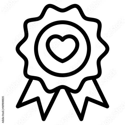 Brand loyalty icon vector illustration