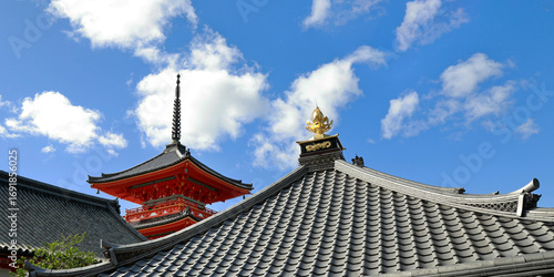 Wallpaper Mural view of the tower of Japanese temple in kyoto-Japan Torontodigital.ca