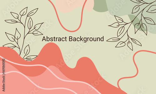 Abstract  floral vector background, for design brochure, website, flyer. wallpaper for certificate, presentation, landing page , web, poster, business