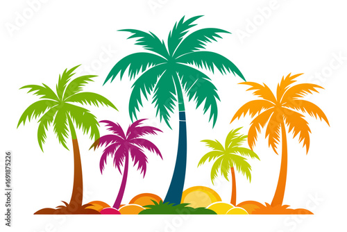 palm trees and palms