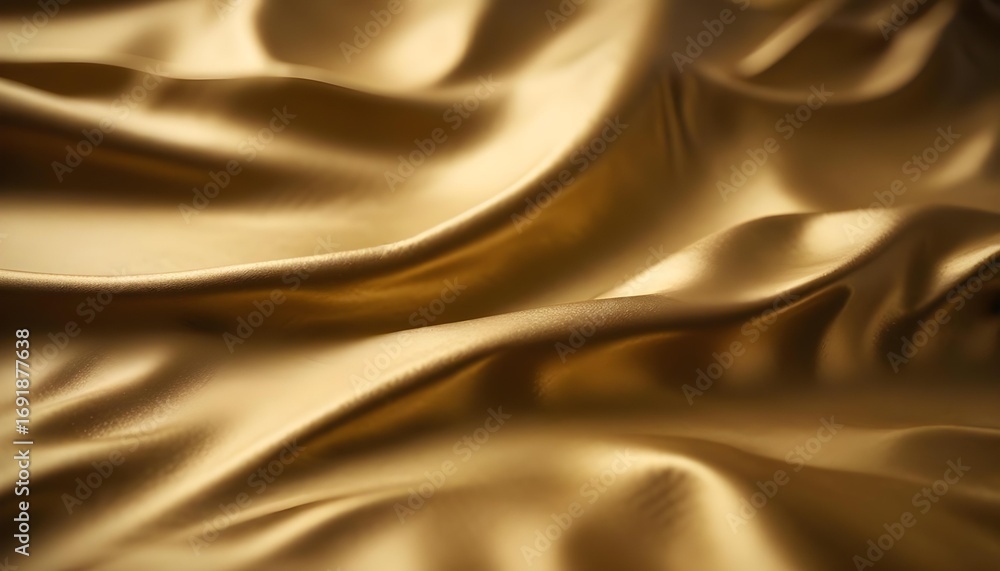 Fototapeta premium Golden silk fabric background