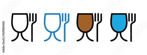 Food safe sign vector. serve safe food symbol. vector illustration.