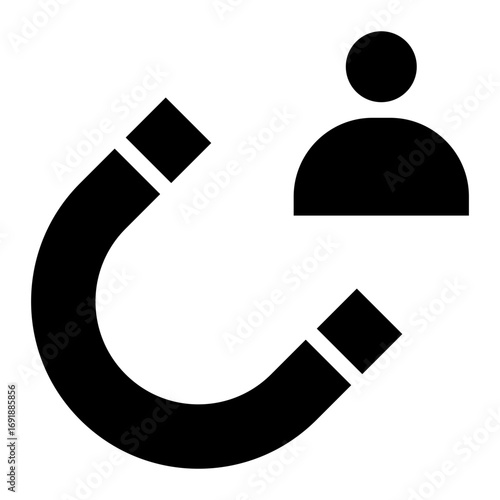 Customers engagement icon glyph style vector illustration