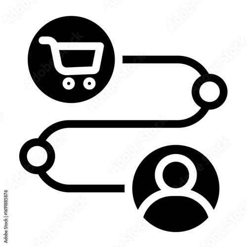 Custommers preferences icon glyph style vector illustration