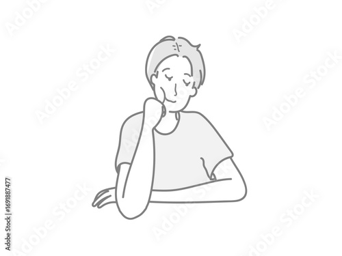 イラスト　男性　女性
