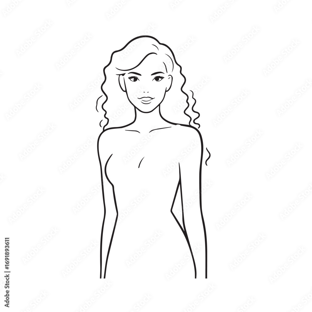 Fototapeta premium Artistic Hand Drawn Style