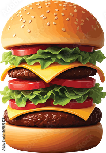 Juicy Double Cheeseburger A Delicious Culinary Delight