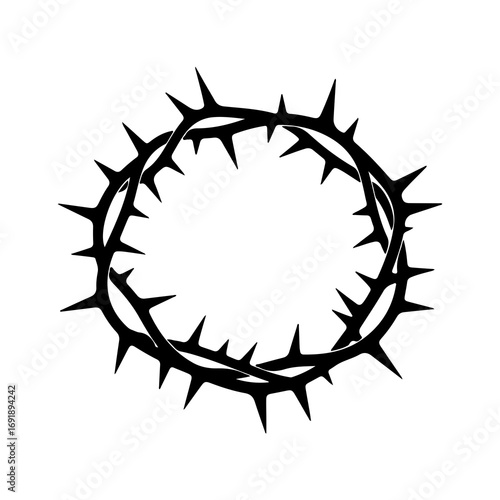 Crown of thorns with transparent background
