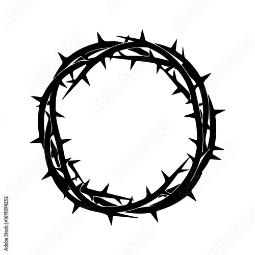 Crown of thorns with transparent background