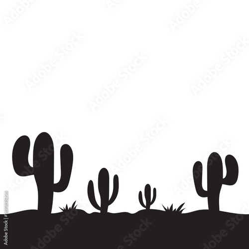 Cactus Silhouette Design