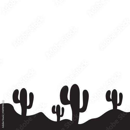 Cactus Silhouette Design