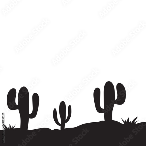 Cactus Silhouette Design