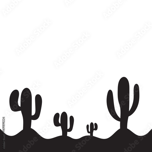 Cactus Silhouette Design