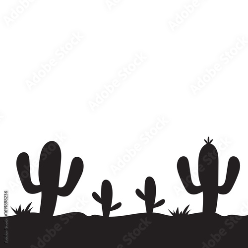Cactus Silhouette Design