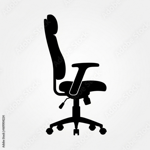 Vector art of modern ergonomic office chair