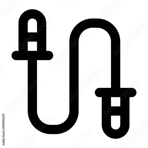 jumping rope icon for illustration