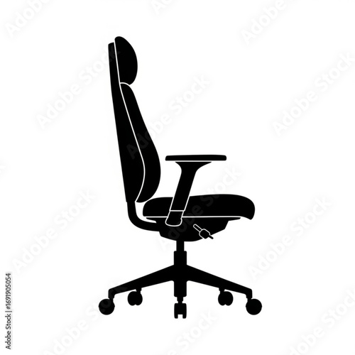 Vector art of modern ergonomic office chair