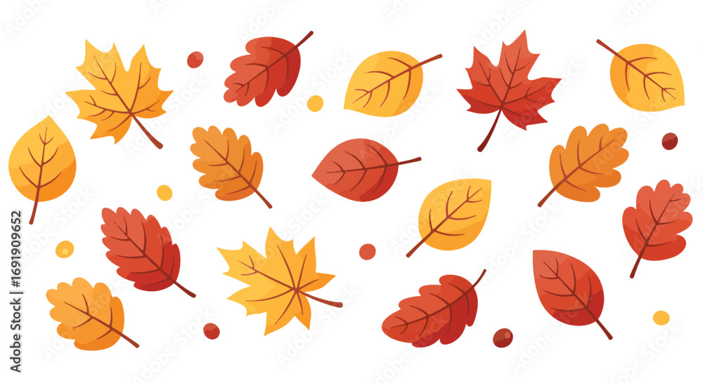 Obraz premium autumn leaves colorful fall foliage.