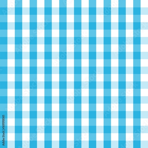Seamless blue and white gingham checkered pattern, perfect for fabric, picnic themes, wrapping paper, digital backgrounds, and classic textile design.