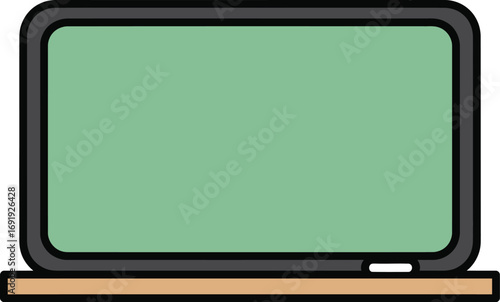 Blank Chalkboard, Green Blackboard, Empty Classroom Board, School Chalkboard Illustration, Education Blackboard Background
