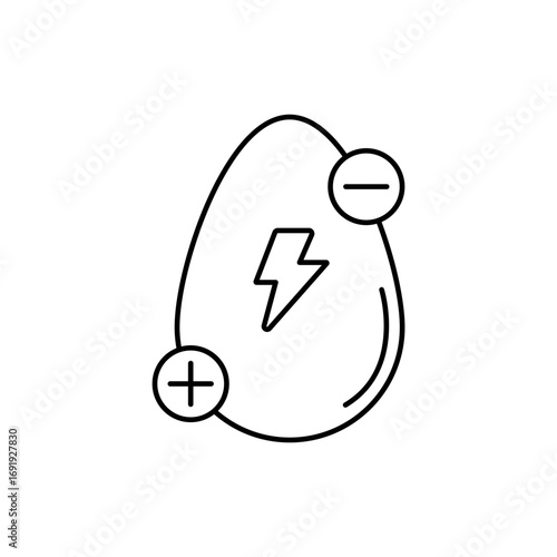 Icon a electrolyte, isolated against a clean background.