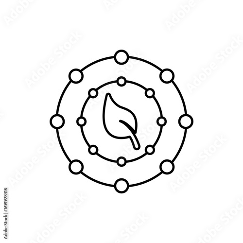 Icon a antioxidant, isolated against a clean background.