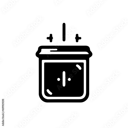 Tip Jar Minimalist Black Icon Gratuity