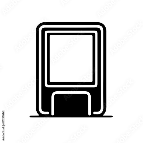 Photo Booth Frame Minimalist Black Icon Festival Souvenir