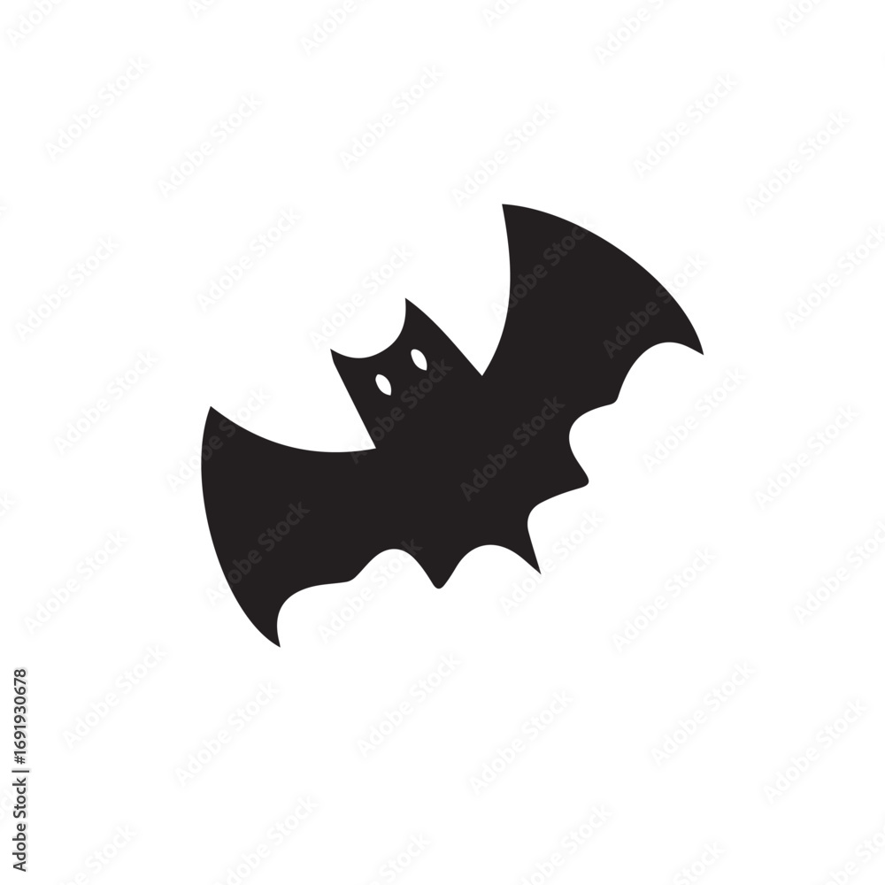 Fototapeta premium Spooky Halloween vector with pumpkins, bats, ghosts, and a haunted house in dark festive colors