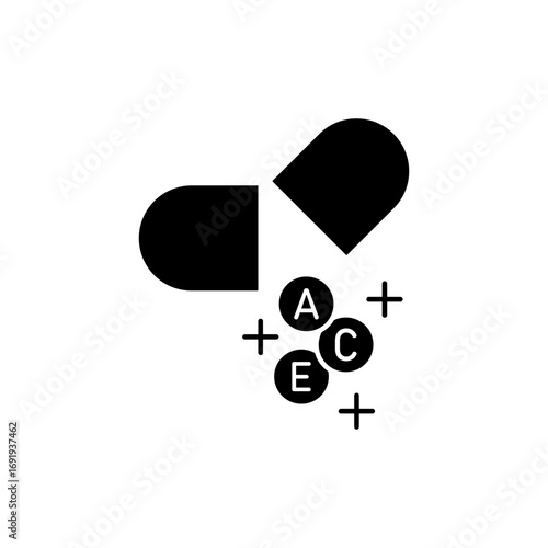 Icon a multivitamin, isolated against a clean background.