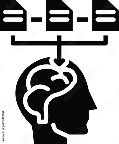 data flow into human head