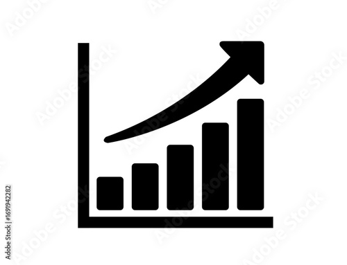 money icon 72 : business, graph, chart, arrow, growth, diagram, success, finance, bar, progress, 