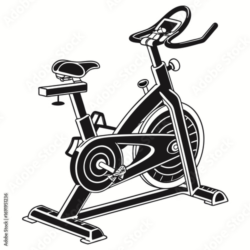 bicycle isolated on white background