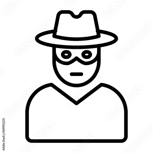 criminal Line Icon