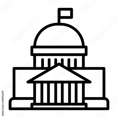 government Line Icon