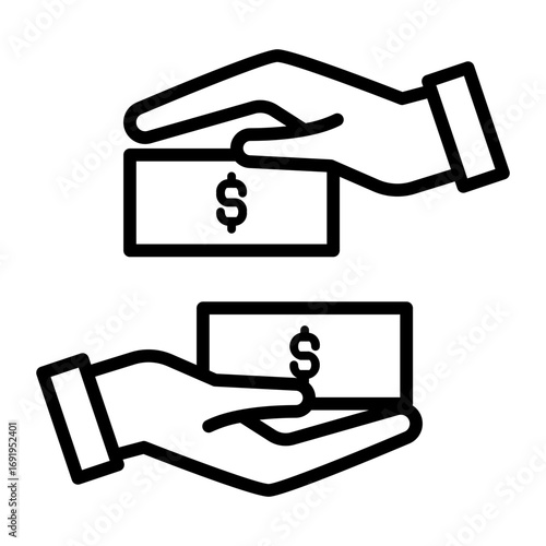 bribery Line Icon