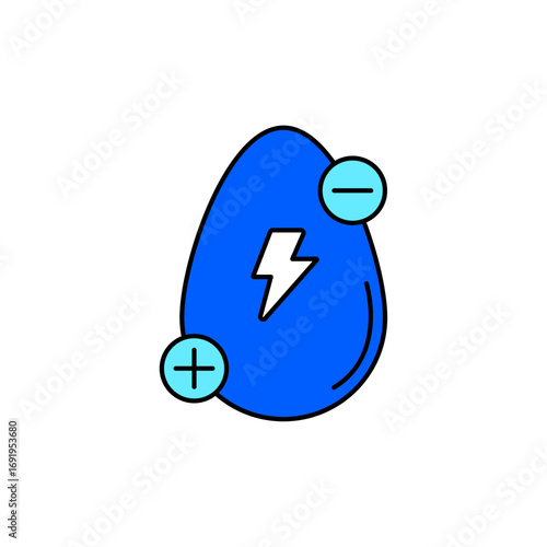 Icon a electrolyte, isolated against a clean background.