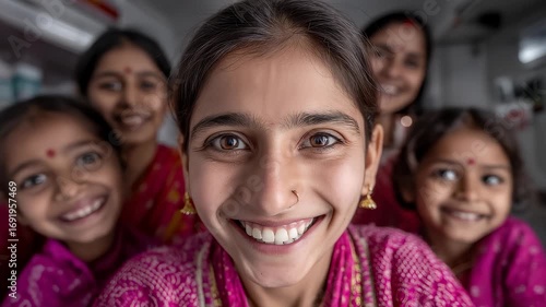 Indian Women's Confident Smile Close-up Shot