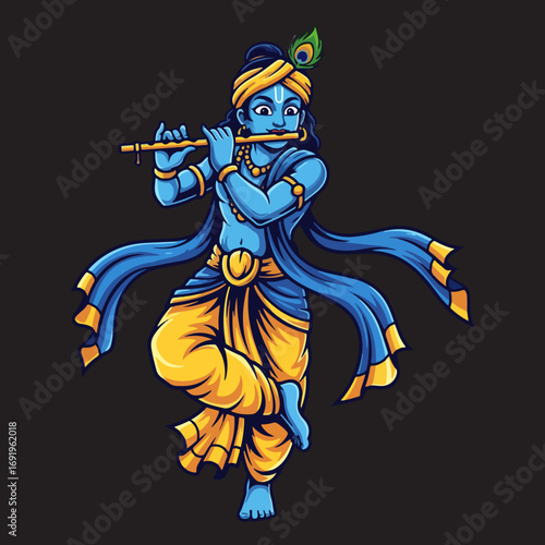 Illustration of the great Lord Krishna
