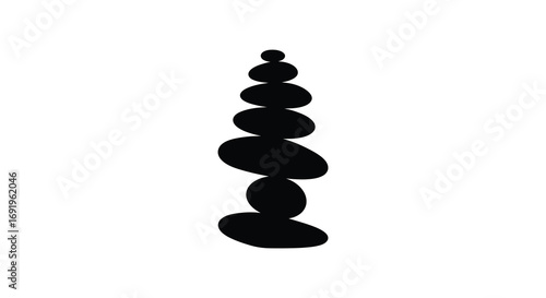 a stack of smooth stones balanced carefully