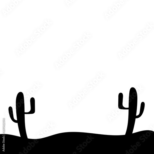 Cactus Silhouette Design