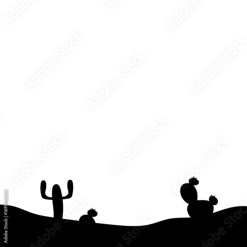 Cactus Silhouette Design