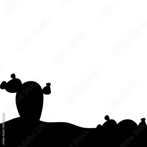 Cactus Silhouette Design