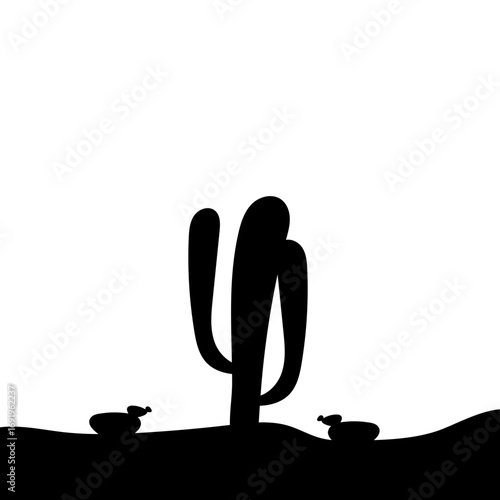 Cactus Silhouette Design