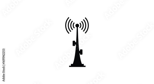 a simple illustration of a wireless communication antenna