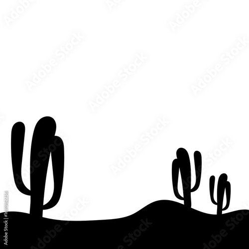 Cactus Silhouette Design