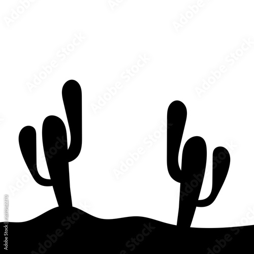 Cactus Silhouette Design