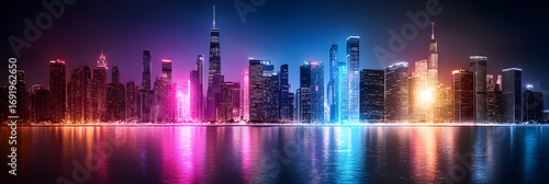 abstract background with colorful lights