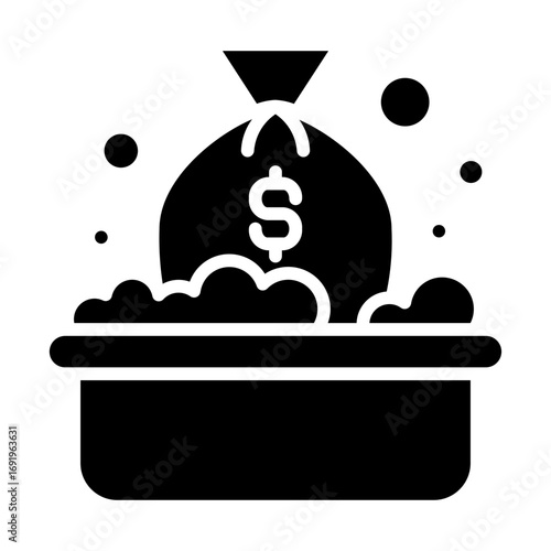 money laundering Solid icon