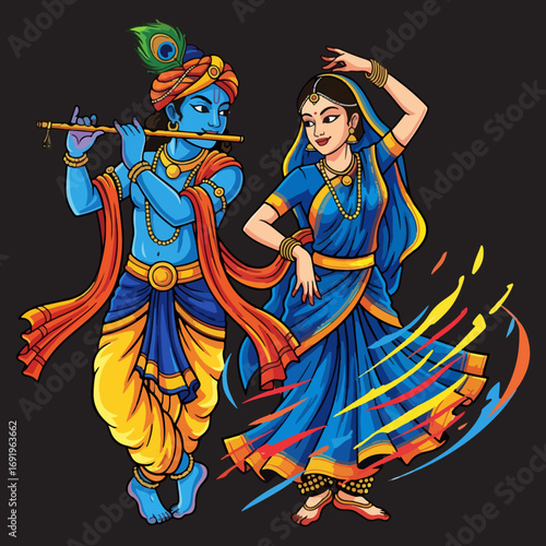 Illustration of RadhaKrishna